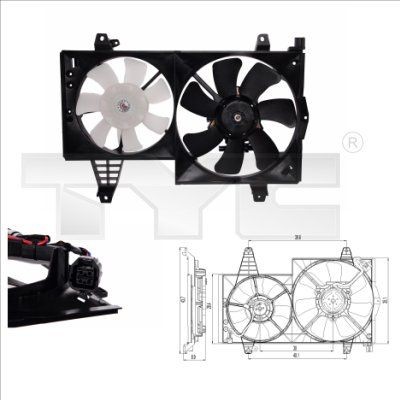 TYC Køleventilator Varenummer: 838-0006 billige