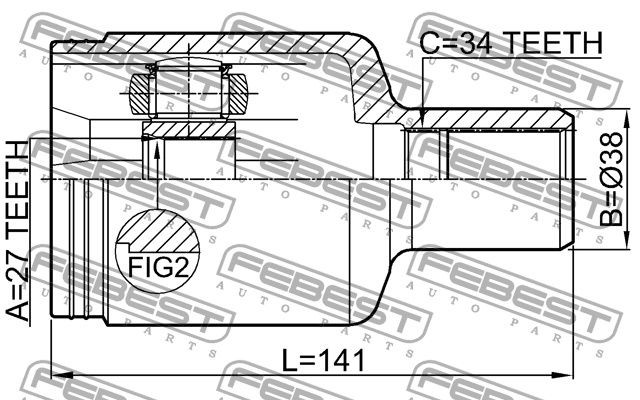 NTY Joint kit, drive shaft Article number: NPW-ME-044 cheaply
