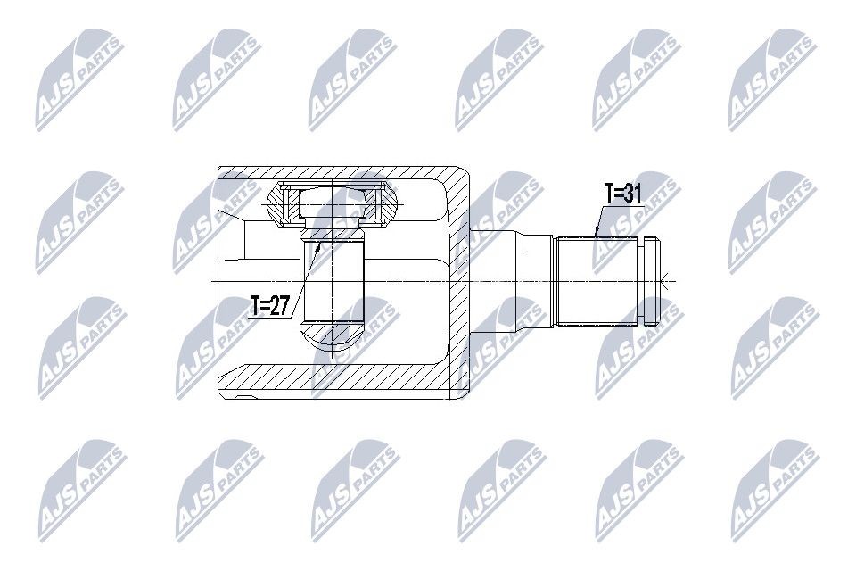NTY Joint kit, drive shaft Article number: NPW-VV-076 cheaply