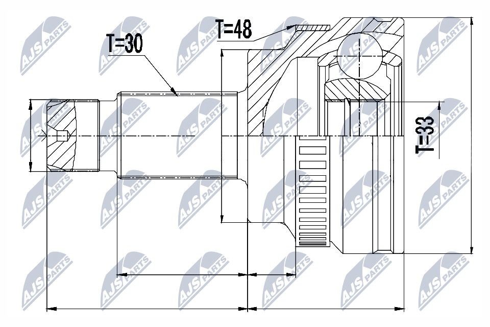NTY Joint kit, drive shaft Article number: NPZ-BM-010 cheaply