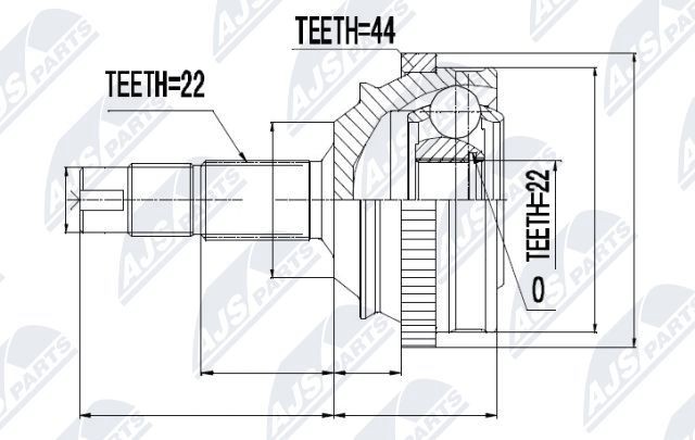 NTY Joint kit, drive shaft Article number: NPZ-FT-010 cheaply
