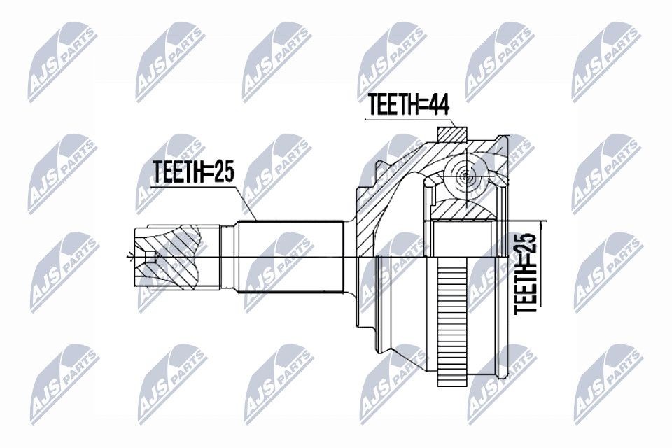 NTY Joint kit, drive shaft Article number: NPZ-FT-029 cheaply