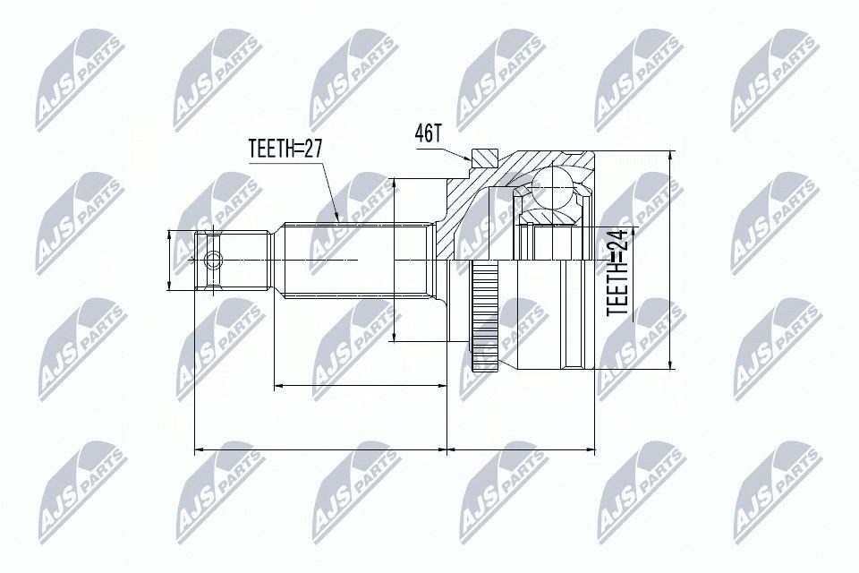 NTY Joint kit, drive shaft Article number: NPZ-KA-359 cheaply