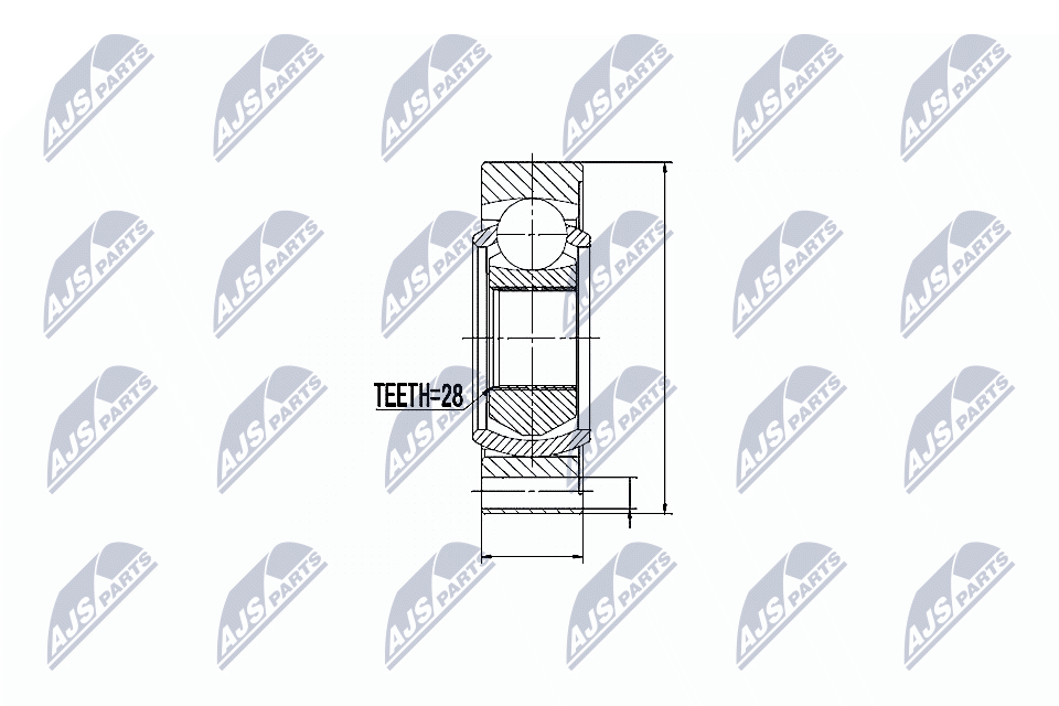 NTY Joint kit, drive shaft Article number: NPZ-PL-016 cheaply