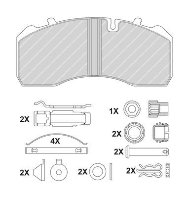 FERODO Brake pad set PREMIER Article number: FCV1792BFE cheaply