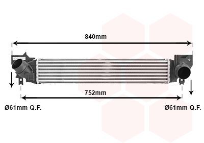 VAN WEZEL Intercooler Article number: 06014700 cheaply