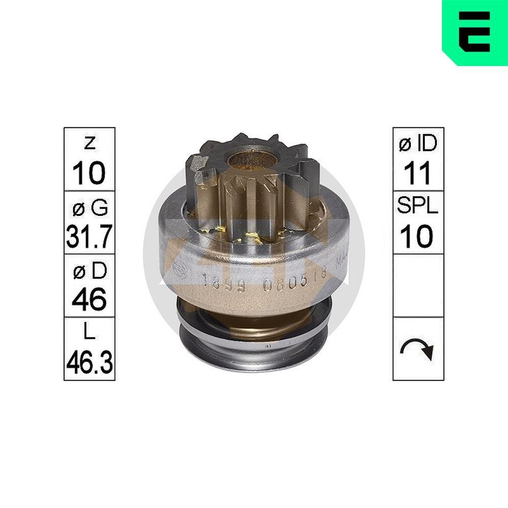 ERA ZN1899 Vabajooks, starter FREEMONT 2.0 JTD 4x4 170 HP Diisel