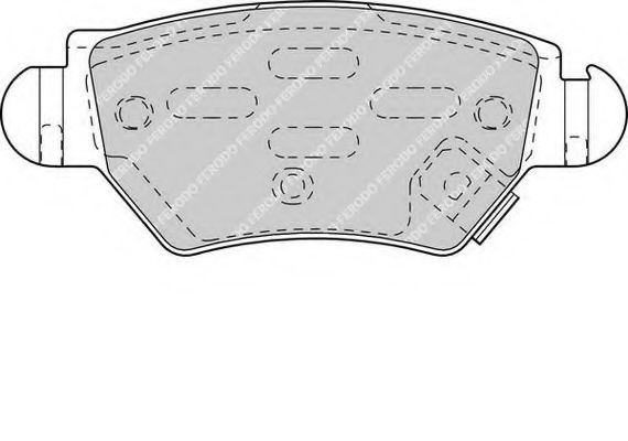 FERODO Brake pad set Article number: FQT1294 cheaply