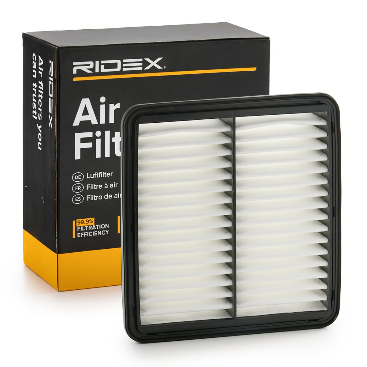 RIDEX Luftfilter Varenummer: 8A0988 billige