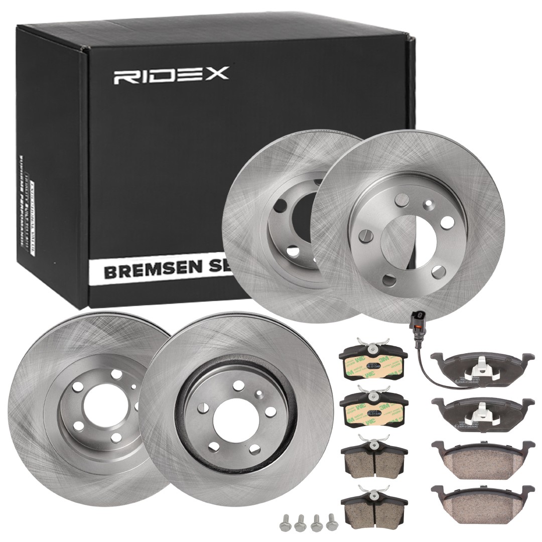 RIDEX Brake discs and pads set Article number: 3405B0314 cheaply