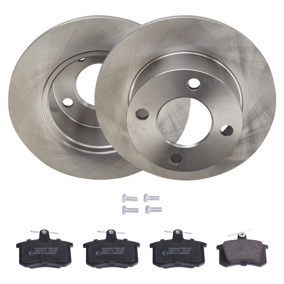 RIDEX Brake discs and pads set Article number: 3405B0338 cheaply