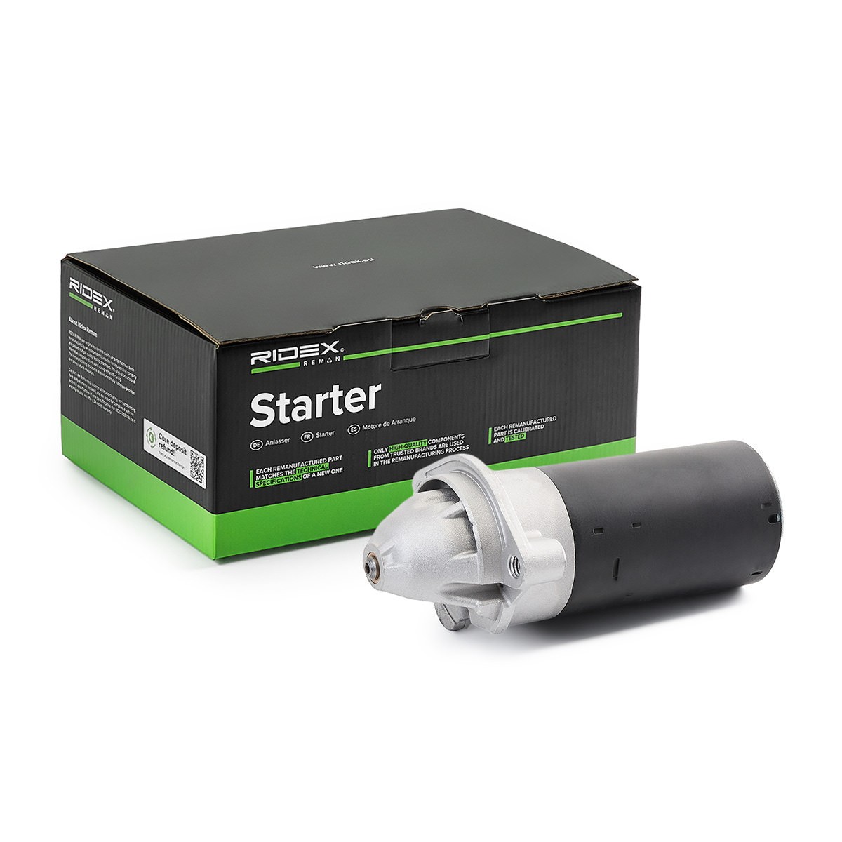 RIDEX REMAN Starter Varenummer: 2S0259R billige