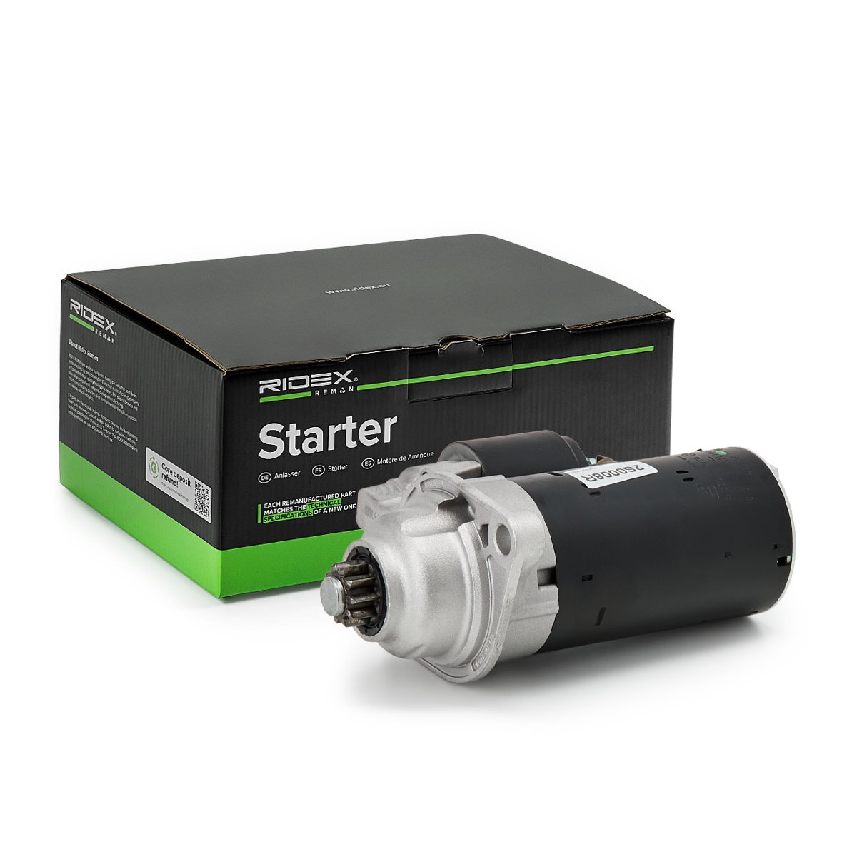 RIDEX REMAN Starteris prekės numeris: 2S0008R nebrangu