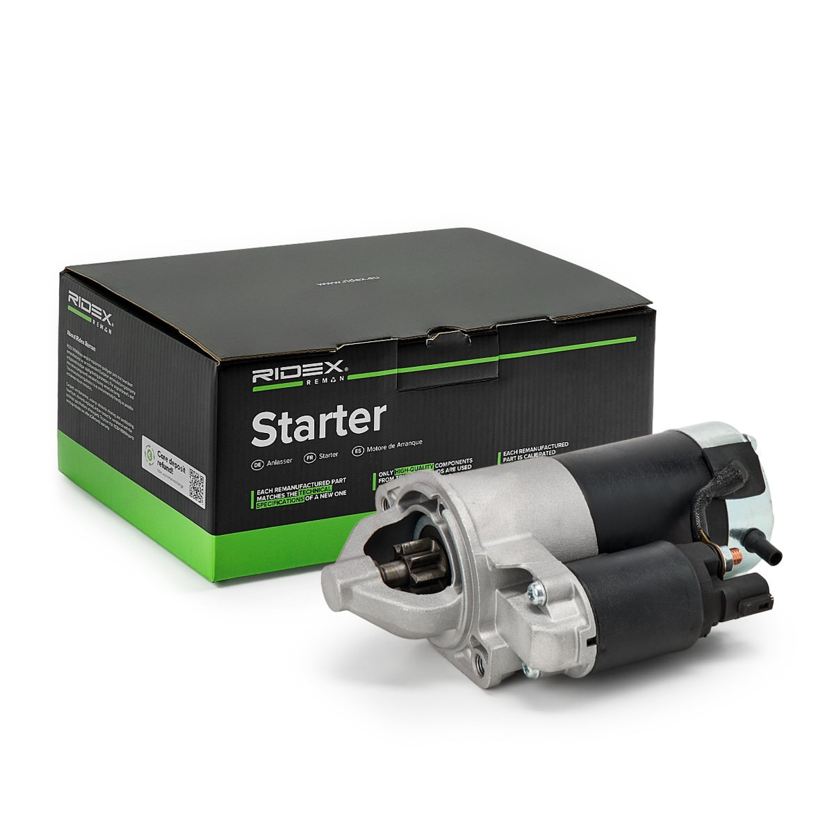 RIDEX REMAN Starter Artikli number: 2S0258R soodsalt