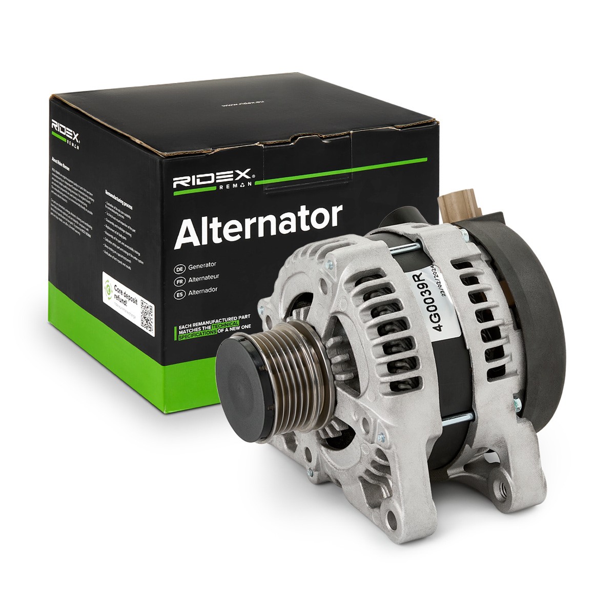 RIDEX REMAN Generaator Artikli number: 4G0039R soodsalt