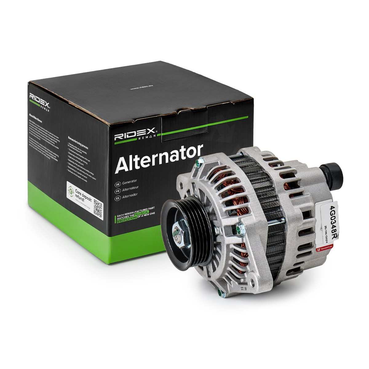RIDEX REMAN Generaator Artikli number: 4G0348R soodsalt