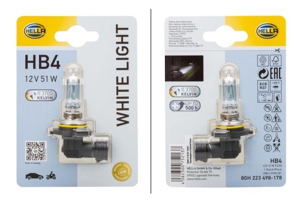 HELLA Bulb, fog light Article number: 8GH 223 498-178 cheaply