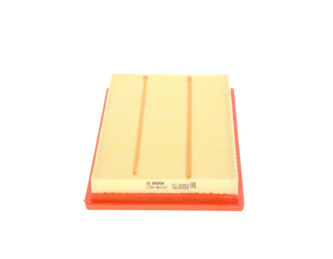 BOSCH Air filter Article number: 0 986 4B0 034 cheaply