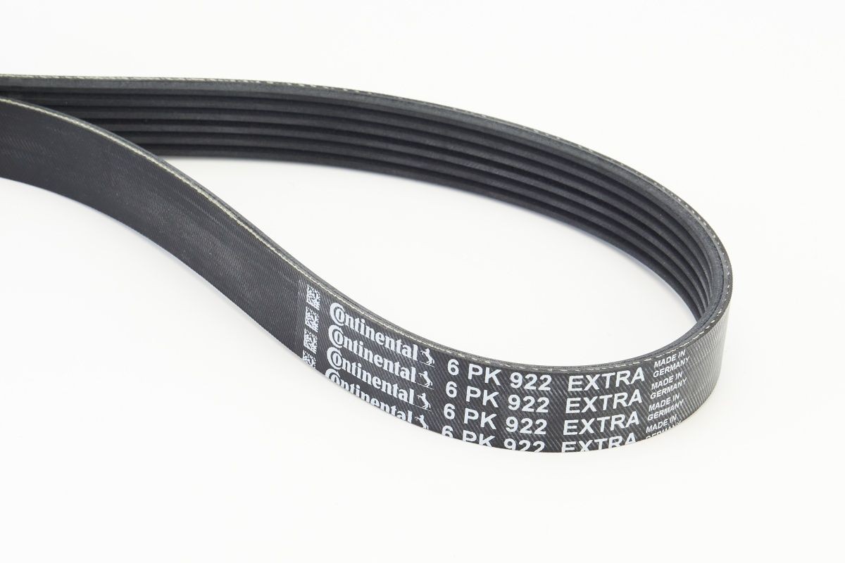 CONTITECH V formos rumbuoti diržai prekės numeris: 6PK922 EXTRA nebrangu