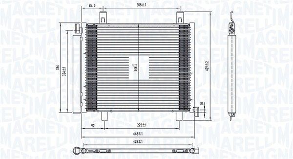 MAGNETI MARELLI Kondensaator, kliimaseade Artikli number: 350203836000 soodsalt