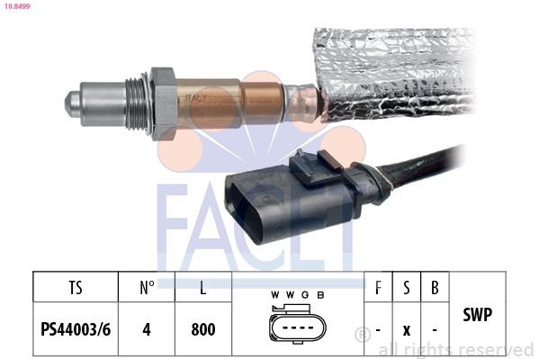 FACET Lambda sensor Article number: 10.8499 cheaply