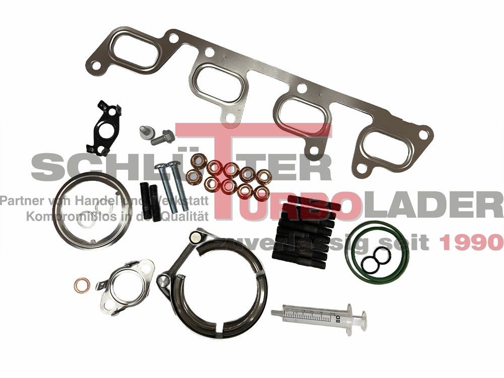 SCHLÜTTER TURBOLADER 253-17014S Montaažikomplekt, kompressor CADDY 2.0 TDI 4motion 110 HP Diisel