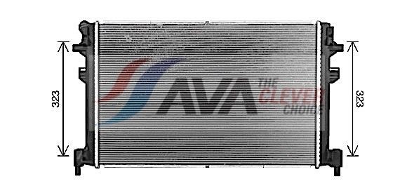 AVA COOLING SYSTEMS Engine radiator Article number: VN2426 cheaply