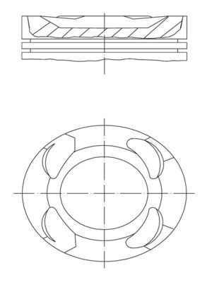 MAHLE ORIGINAL Piston Article number: 081 PI 00126 000 cheaply