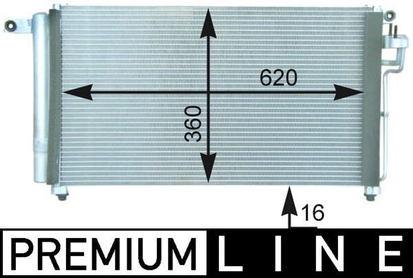 MAHLE ORIGINAL Condenseur, climatisation UGS: AC 433 000P à peu de frais