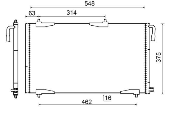 MAHLE ORIGINAL Air conditioning condenser Article number: AC 501 000S cheaply