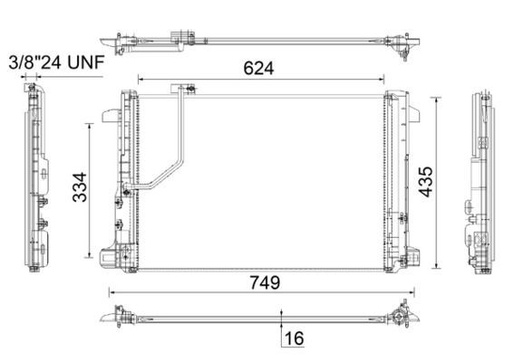MAHLE ORIGINAL Air conditioning condenser Article number: AC 786 000P cheaply