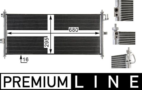 MAHLE ORIGINAL Air conditioning condenser Article number: AC 788 000P cheaply