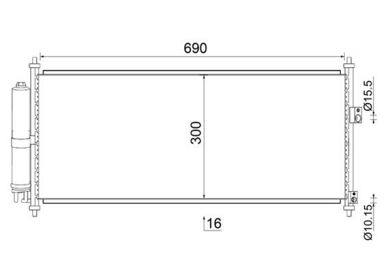 MAHLE ORIGINAL Air conditioning condenser Article number: AC 788 000S cheaply