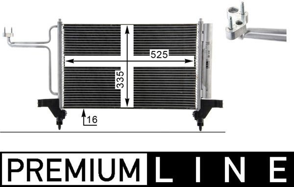 MAHLE ORIGINAL Air conditioning condenser Article number: AC 790 000P cheaply