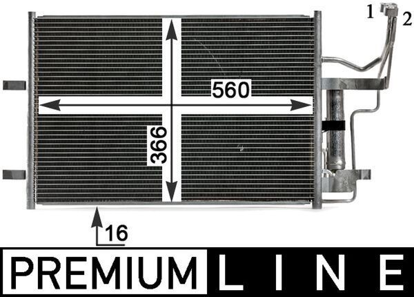 MAHLE ORIGINAL Air conditioning condenser Article number: AC 791 000P cheaply