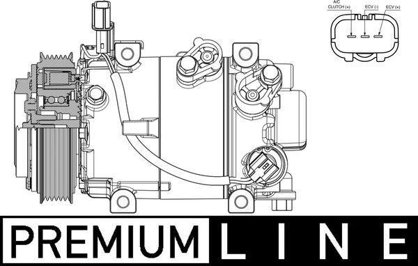 MAHLE ORIGINAL Kliimakompressor Artikli number: ACP 633 000P soodsalt
