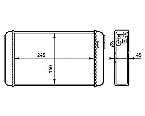 MAHLE ORIGINAL Heater matrix Article number: AH 154 000S cheaply