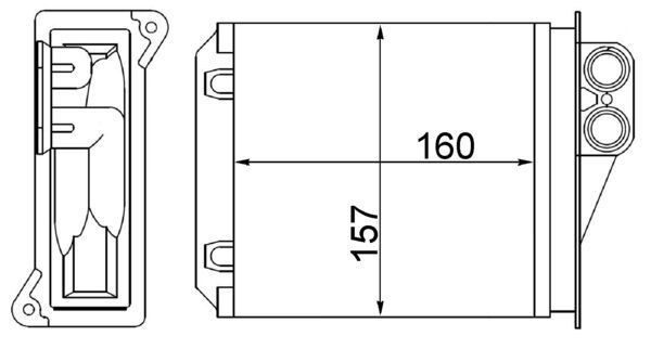 MAHLE ORIGINAL Heater matrix Article number: AH 168 000S cheaply