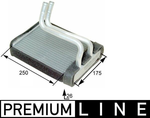MAHLE ORIGINAL Heater matrix Article number: AH 176 000P cheaply