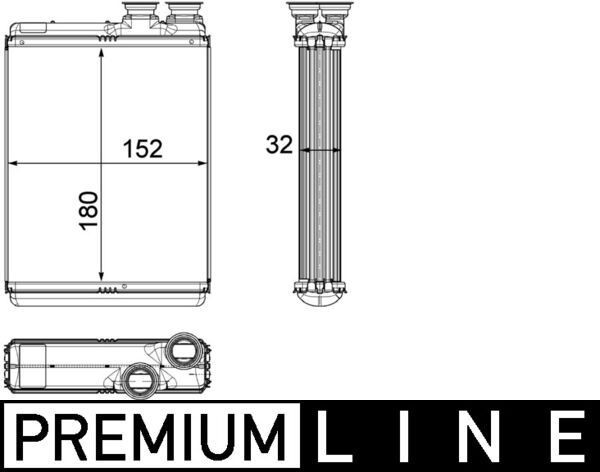MAHLE ORIGINAL Heater matrix Article number: AH 190 000P cheaply