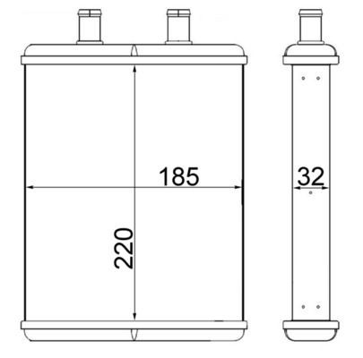 MAHLE ORIGINAL Heater matrix Article number: AH 2 000S cheaply