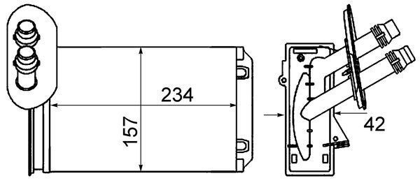 MAHLE ORIGINAL Heater matrix Article number: AH 20 000S cheaply