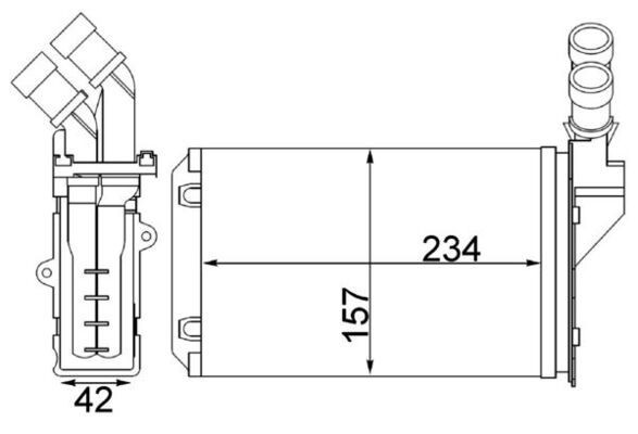 MAHLE ORIGINAL Soojusvaheti, salongiküte Artikli number: AH 217 000S soodsalt