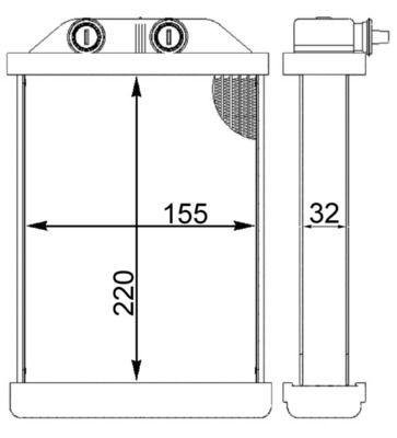MAHLE ORIGINAL Heater matrix Article number: AH 220 000S cheaply