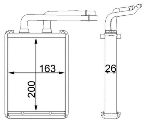 MAHLE ORIGINAL Heater matrix Article number: AH 221 000S cheaply