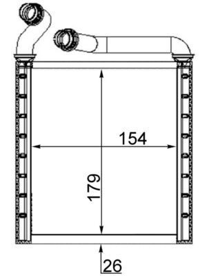 MAHLE ORIGINAL Heater matrix Article number: AH 223 000S cheaply