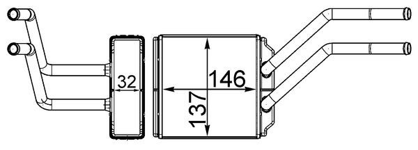 MAHLE ORIGINAL Heater matrix Article number: AH 226 000S cheaply
