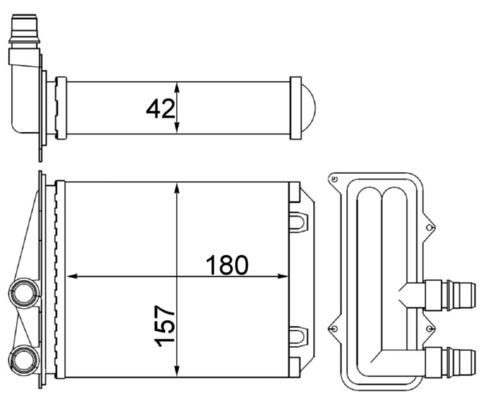 MAHLE ORIGINAL Heater matrix Article number: AH 246 000S cheaply