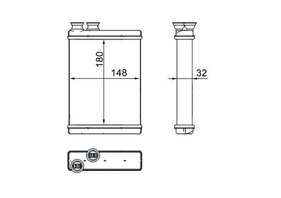 MAHLE ORIGINAL Heater matrix Article number: AH 266 000S cheaply