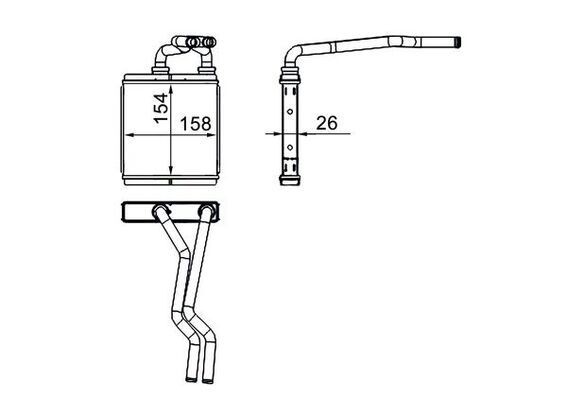 MAHLE ORIGINAL Heater matrix Article number: AH 267 000S cheaply